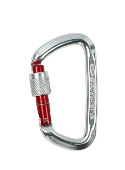 karabinek climbing technology d shape cf sg screw gate silver red