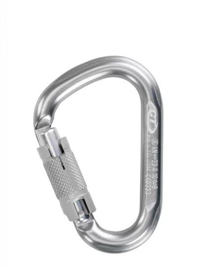 Karabinek Snappy CF WG (Twist Lock) - silver
