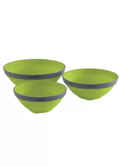 zestaw misek outwell collaps bowl set lime green