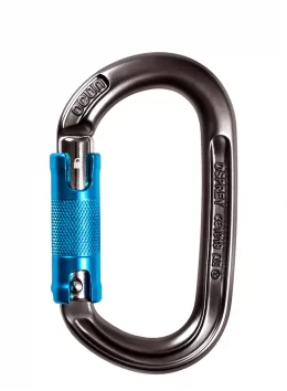 Karabinek Osprey Triple - anthracite/blue