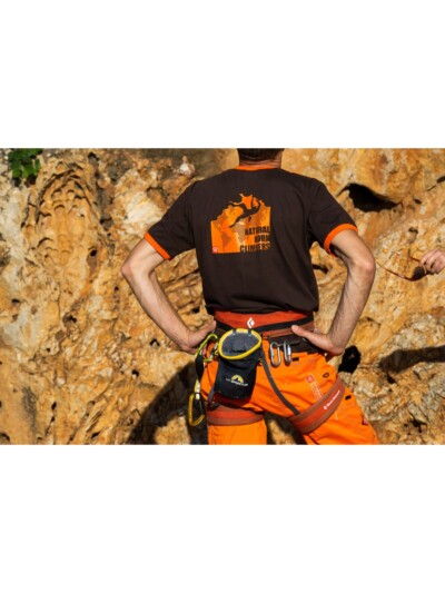 Koszulka męska NATURAL BORN CLIMBERS brown/orange