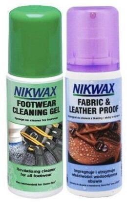 Zestaw Nikwax tkanina/skóra + żel czyszczący