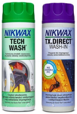 Zestaw Nikwax Tech Wash/TX.Direct Wash 2x300 ml