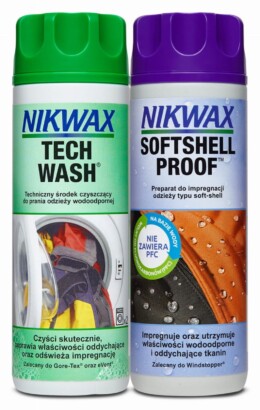 Zestaw Nikwax Tech Wash/Soft Shell Proof 2x 300 ml
